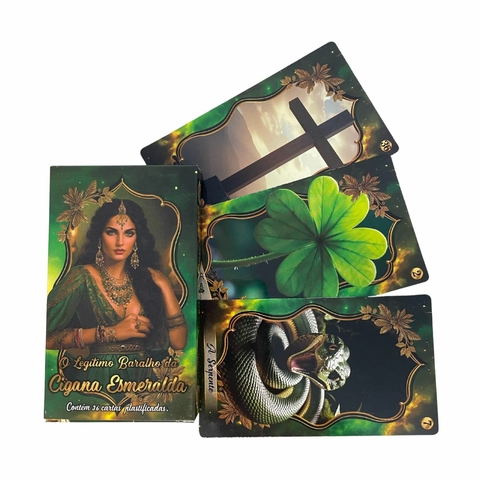 O Legitimo Baralho da Cigana Esmeralda 36 Cartas Manual