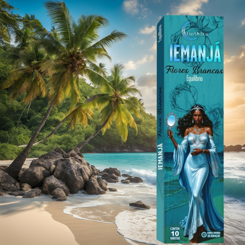 Incensos Natural Lua Mistica 0 Carvao Cx c/10 Varetas Fragrancia: Iemanja - comprar online