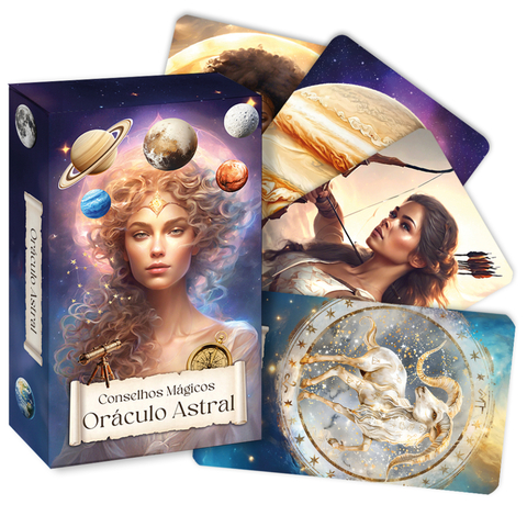 Oraculo Astral Conselho Astrologia Signos 40 Cartas Zodiaco