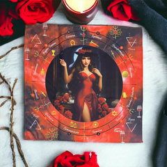 A Legitima Toalha Tecido Jogo Cartas Pomba Gira Luxo 70x70cm - comprar online