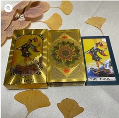 Baralho Especial 78 cartas Gold Foil Tarot - raider - waite - Margaran Comércio