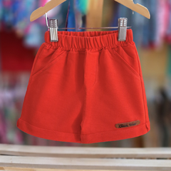 SHORT RUSTICO BEBE ROJO