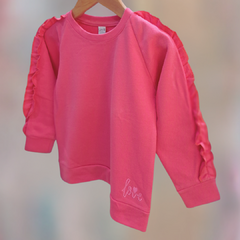 BUZO RUSTICO BEBA VOLADO FUCSIA - tienda online