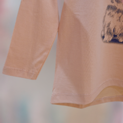 REMERA BEBA CONEJA SALMÓN - Emaivi