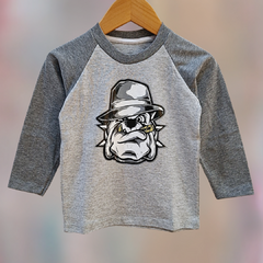REMERA BEBE DOG HABANO MELANGE/GRIS - comprar online