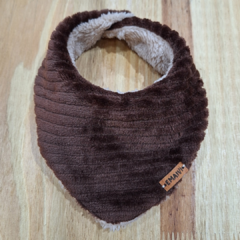 BANDANA CON CORDERITO CHOCOLATE GRANDE en internet