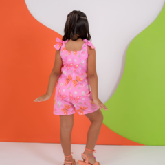 Macaquinho Babado Rosa - comprar online