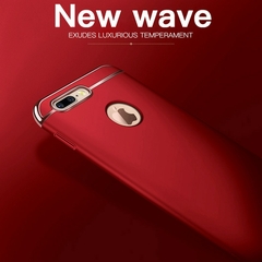 Capa Rígida Dourada de Luxo para iPhone 11 12 13 Pro Max Mini 5 5s SE X Capa Traseira Xs Max XR 3 em 1 Capa Fundas para iPhone 8 7 6 Plus - loja online