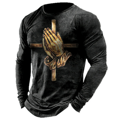 Camiseta com estampa vintage 3d templário na internet