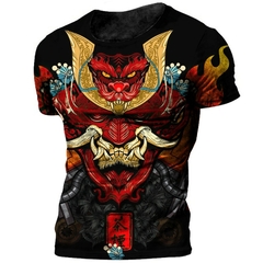 Camisetas masculinas vintage impressão 3D Viking