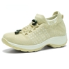 Sapatilhas Sapatos Femininos Casuais Malha com cordões Cesto leve