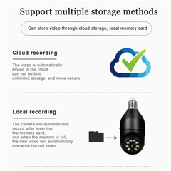 Security Camera Bulbo WiFi 360 Visão Noturna - comprar online