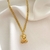 Colar Urso Folheado a Ouro 18k.