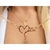 Colar Escrito Mãe com Zircônia Folheado a Ouro 18k.