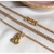 Colar Urso Folheado a Ouro 18k.