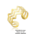 Anel Aros em Ondas Folheado a Ouro 18k na internet