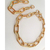 Colar Elos Corrente Colar, Pulseira, Bracelete Folheado a Ouro 18k.