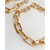 Colar Elos Corrente Colar, Pulseira, Bracelete Folheado a Ouro 18k.