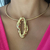 Colar Aro com Pingente Búzios Folheado a Ouro 18k.