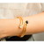 Pulseira Modelo Bracelete com Zircônia Folheado a Ouro 18k.