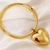 Pulseira com Coração Folheado a Ouro 18k.