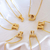 Colar Letra Inicial Nome Folheado a Ouro 18k.