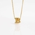 Colar Letra Inicial Nome Folheado a Ouro 18k.