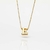 Colar Letra Inicial Nome Folheado a Ouro 18k.