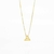 Colar Letra Inicial Nome Folheado a Ouro 18k.