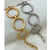 Pulseira Círculos Folheado a Ouro 18k.