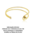 Bracelete Aro Duplo Esfera Folheado a Ouro 18k - loja online