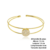 Bracelete Base Cravejada Folheado a Ouro 18k. - comprar online