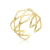 Anel Falange Aro Minimalista Folheado a Ouro 18k.
