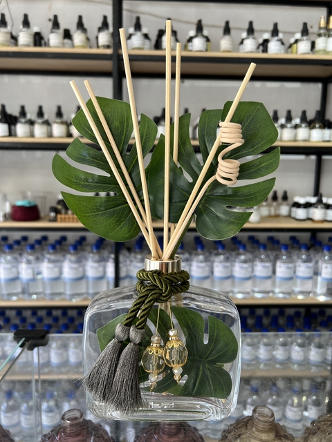 Frasco Difusor de Varetas Decorado Costela de Adão