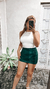 MINI FRUNCE VERDE LENTEJUELAS - comprar online