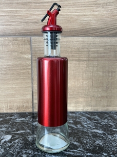 ACEITERO O VINAGRERO DE VIDRIO Y ACERO 320 ML en internet