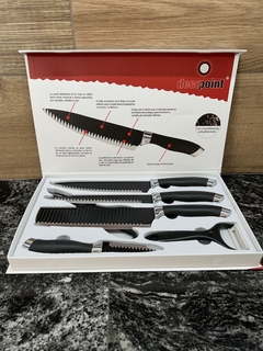 Imagen de SET 6 PIEZAS CUCHILLOS DE CORTE GOURMET