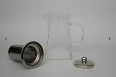 TETERA DE VIDRIO TEMPLADO CON INFUSOR EN ACERO INOXIDABLE 700 ML - comprar online