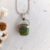 Dije de Jade Verde con Engarce de Alpaca