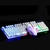 Kit Teclado E Mouse Branco Gamer Haiz Com Led USB Rgb Console Notebook Computador na internet