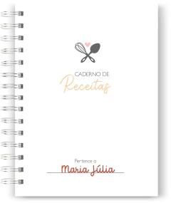 Refil / Miolo Impresso A5 para Caderno de Receitas