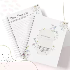 Miolo Impresso A5 para Caderno Devocional Feminino - Modelo 2
