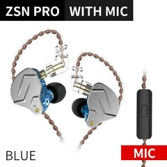 KZ ZSN PRO 1BA + 1DD Hybrid tecnologia HIFI Metal