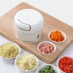 Mini Processador Manual Triturador de Alimentos 2 Lâminas - Shopping das Utilidades