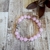 Pulseiras de pedra natural Quatzo Rosa e Hematita na internet