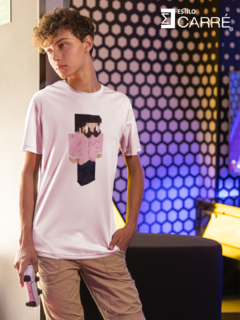 Playera Minecraft Bigotes I Playera Gamer
