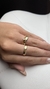 Aliança Prata950k Banhada Ouro18k AB01 - loja online