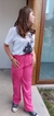 Pantalon cargo sastrero fucsia en internet