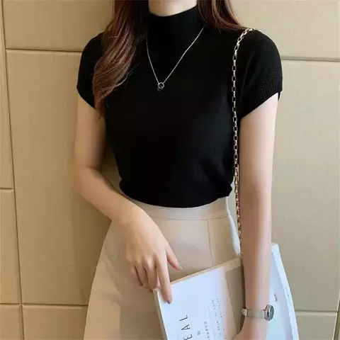 Blusa de malha primavera/verão