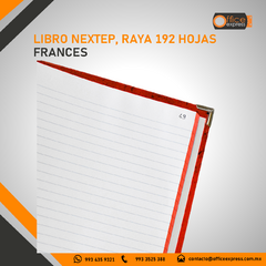 NE-003C LIBRO NEXTEP, RAYA 192 HOJAS FRANCES en internet